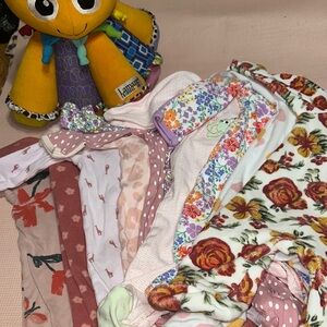 Lot of 10 baby girl onesies 0-3 months. Various brands. All excellent condition.